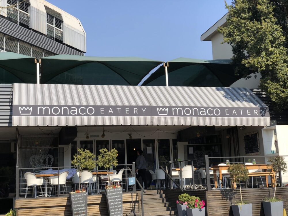 Canvas Fixed Awning - Wedge Canvas awnings Pretoria installation by Mr Awning